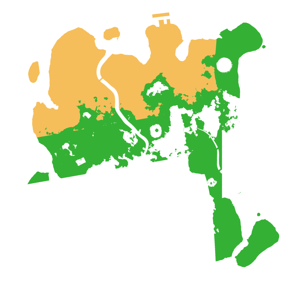 Biome Rust Map: Procedural Map, Size: 3500, Seed: 1374747651