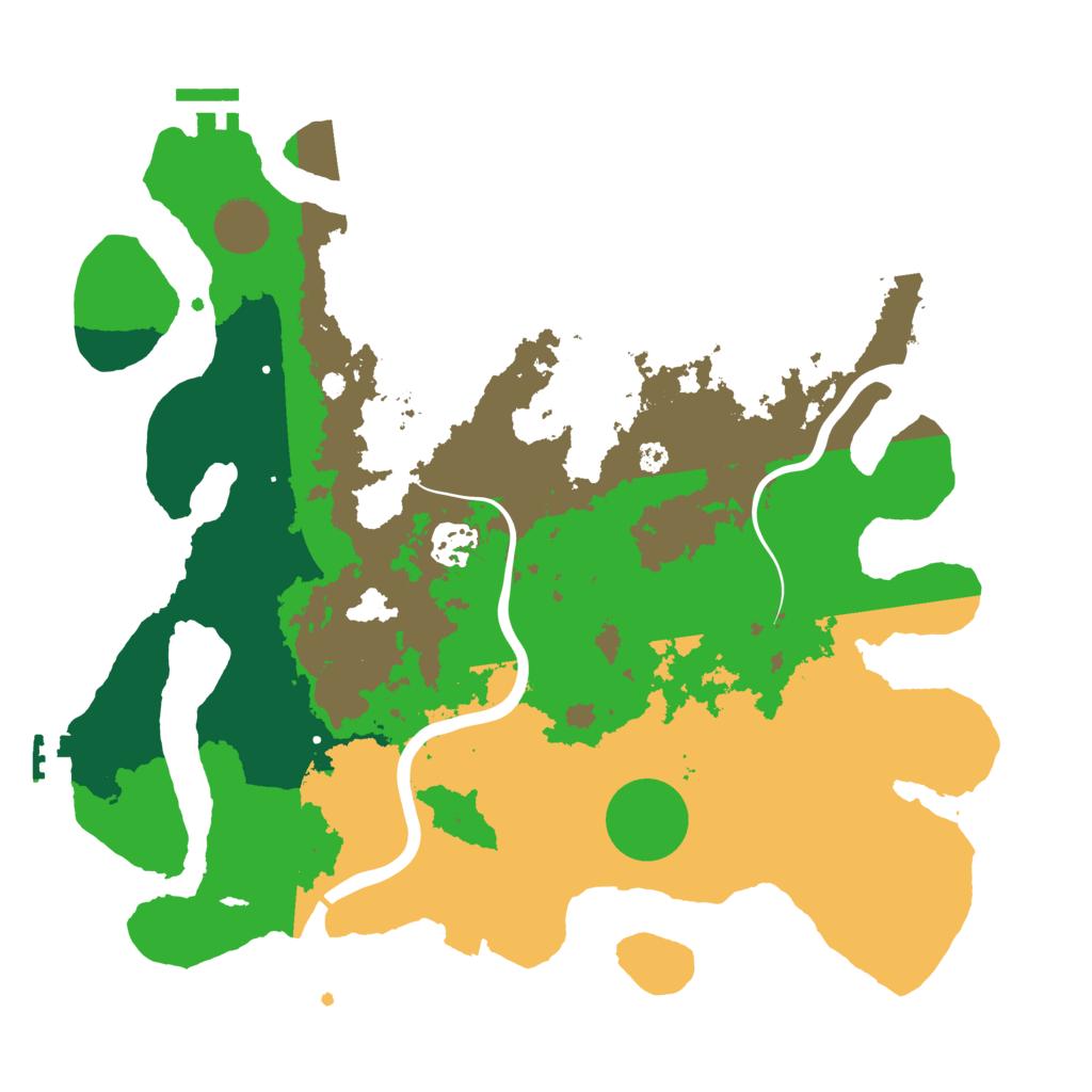 Biome Rust Map: Procedural Map, Size: 3500, Seed: 582737169