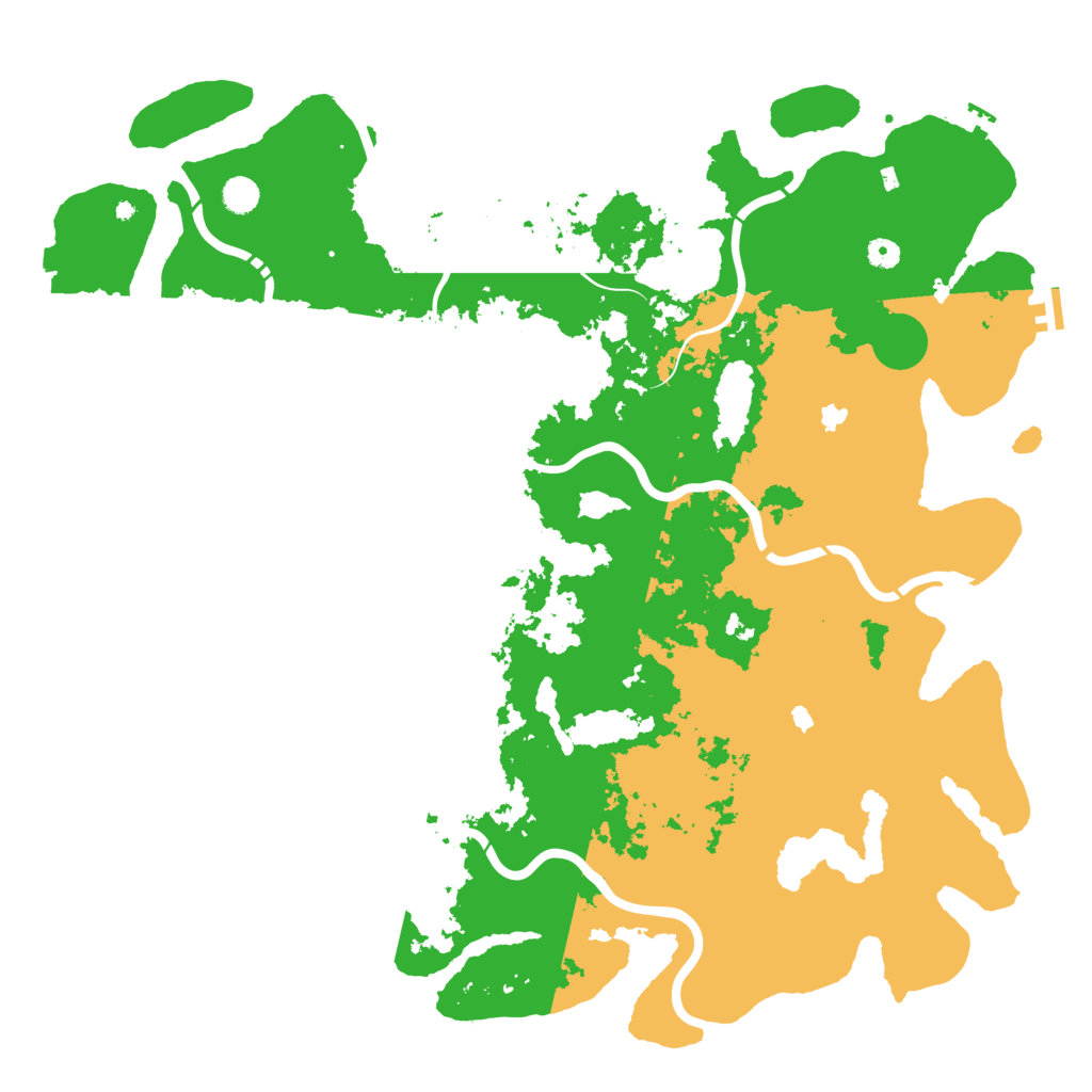 Biome Rust Map: Procedural Map, Size: 5200, Seed: 975546828