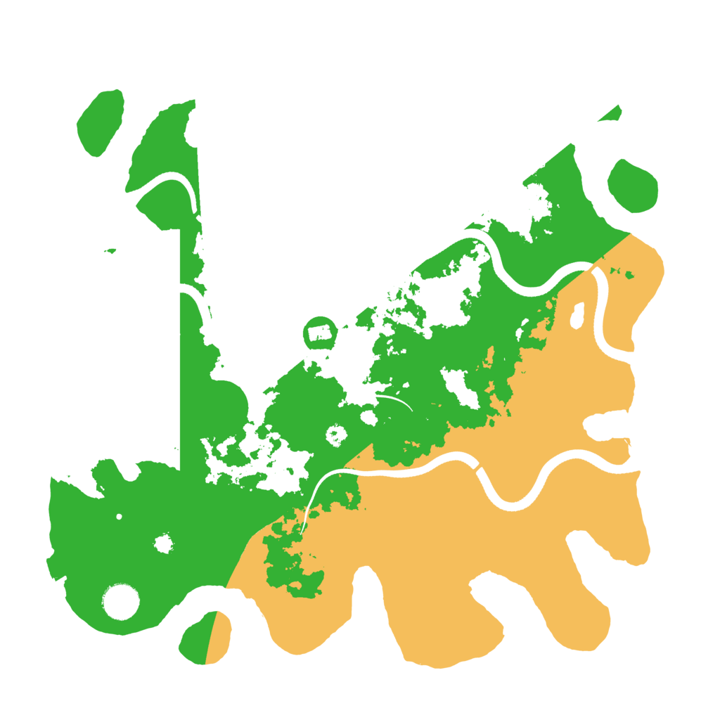 Biome Rust Map: Procedural Map, Size: 3500, Seed: 96530046