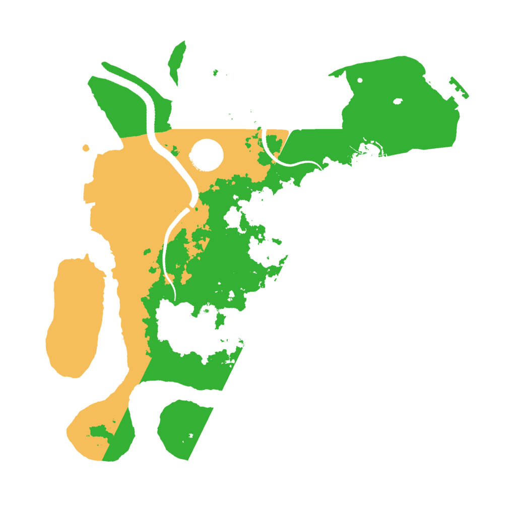 Biome Rust Map: Procedural Map, Size: 3000, Seed: 1279589047