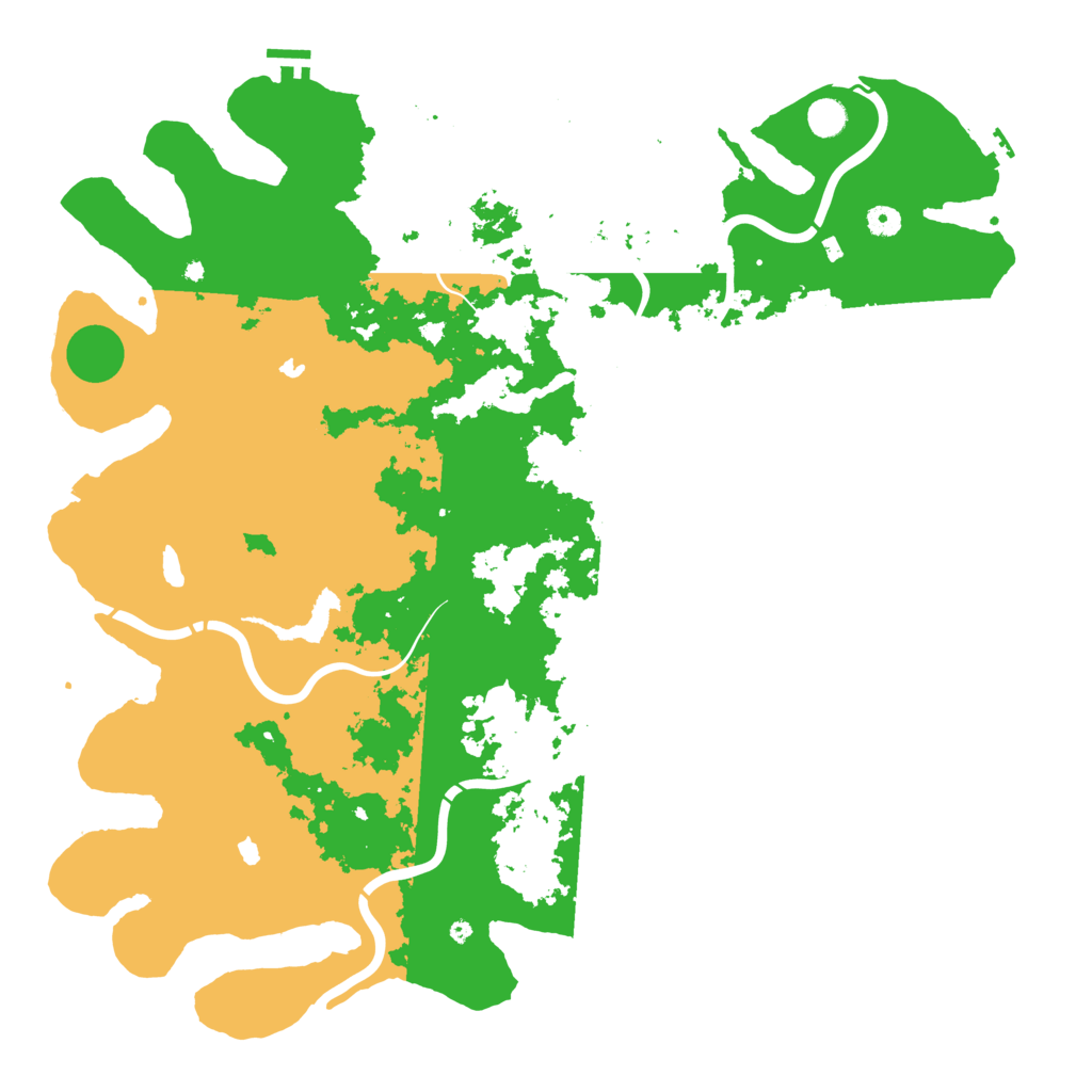 Biome Rust Map: Procedural Map, Size: 5000, Seed: 1032160874