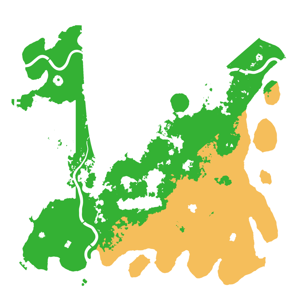 Biome Rust Map: Procedural Map, Size: 4500, Seed: 529300