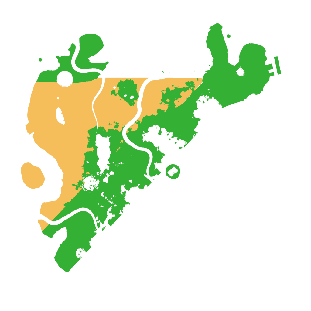 Biome Rust Map: Procedural Map, Size: 3500, Seed: 45659