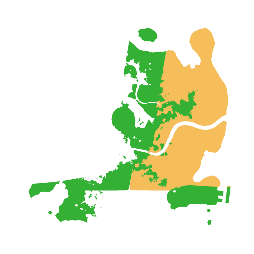 Biome Rust Map: Procedural Map, Size: 3000, Seed: 2081287127