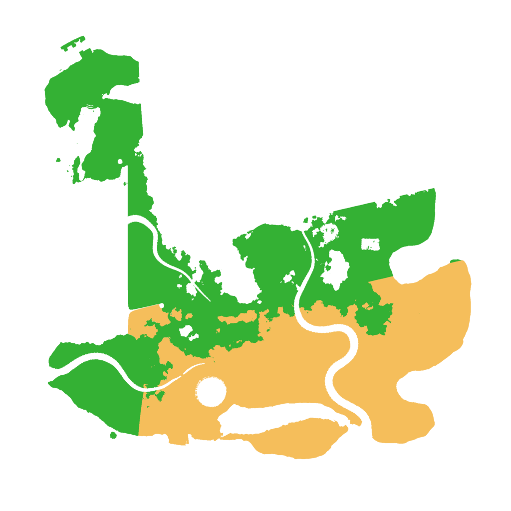 Biome Rust Map: Procedural Map, Size: 3000, Seed: 822215108