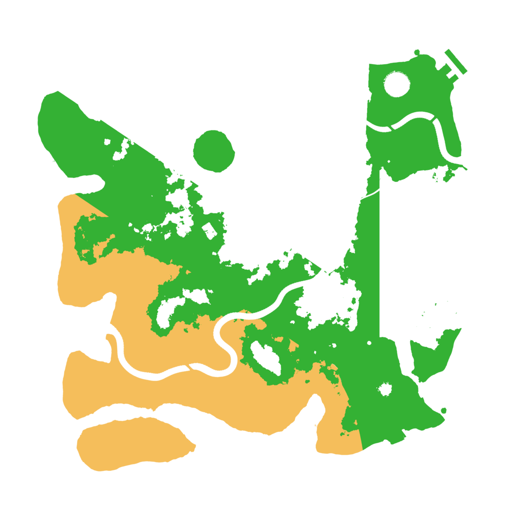 Biome Rust Map: Procedural Map, Size: 3500, Seed: 1828467567
