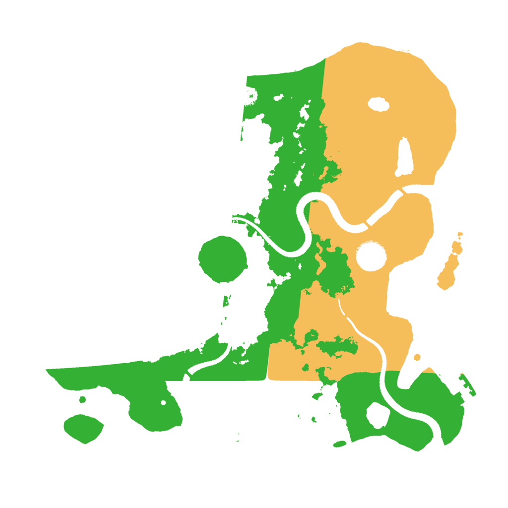 Biome Rust Map: Procedural Map, Size: 3000, Seed: 71982