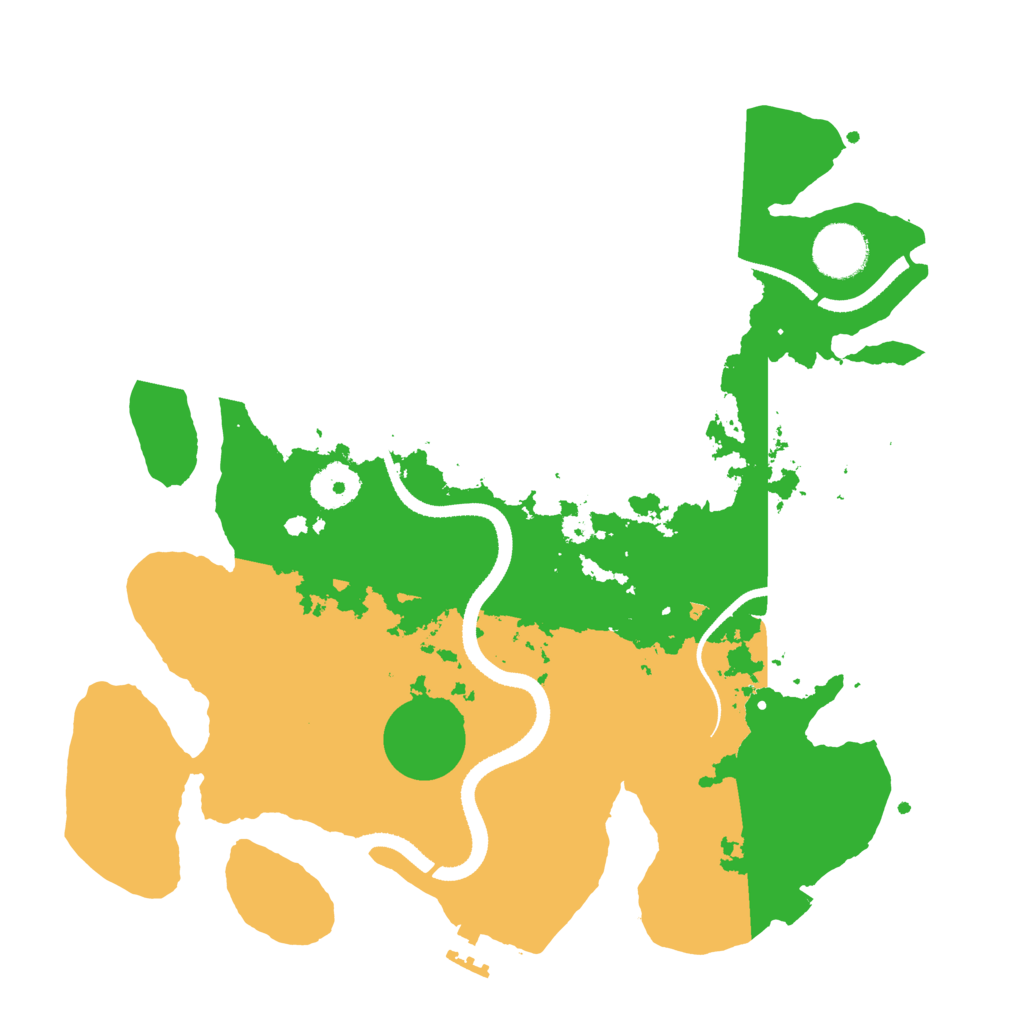 Biome Rust Map: Procedural Map, Size: 3300, Seed: 888682857