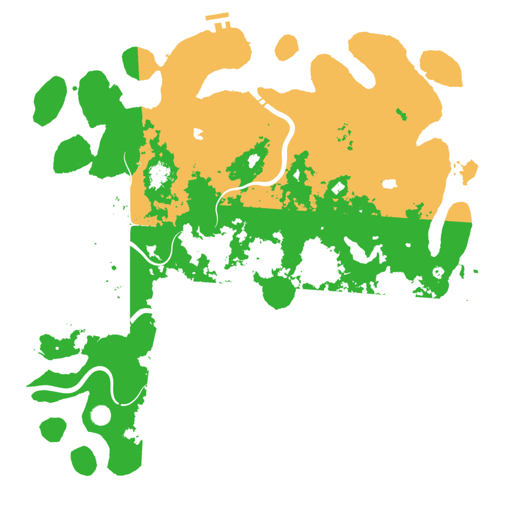 Biome Rust Map: Procedural Map, Size: 4500, Seed: 750430182