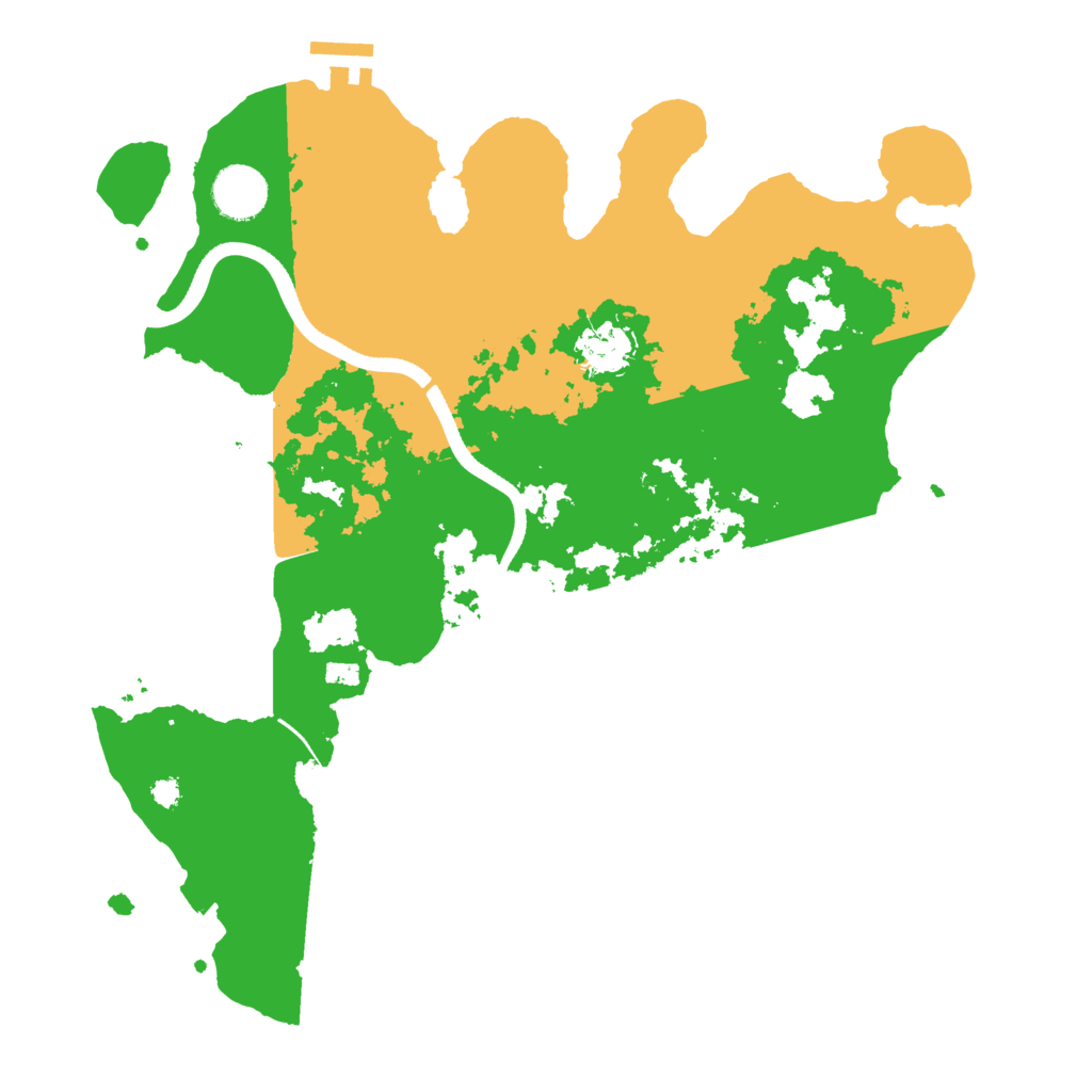 Biome Rust Map: Procedural Map, Size: 3500, Seed: 20222