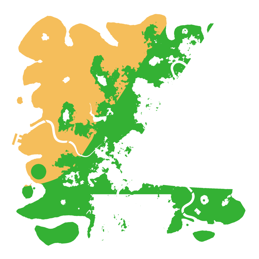 Biome Rust Map: Procedural Map, Size: 4500, Seed: 1999215982