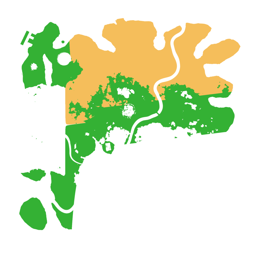 Biome Rust Map: Procedural Map, Size: 3550, Seed: 351923198