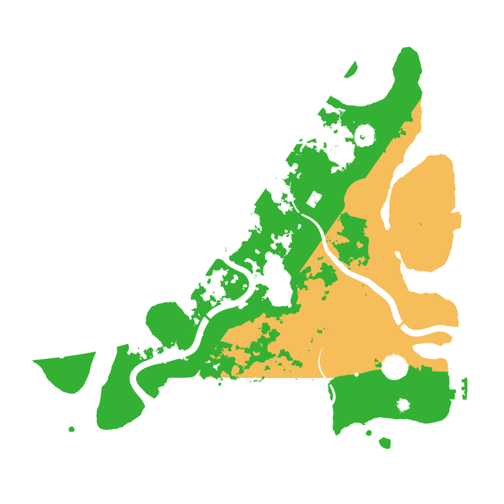 Biome Rust Map: Procedural Map, Size: 3500, Seed: 898348801