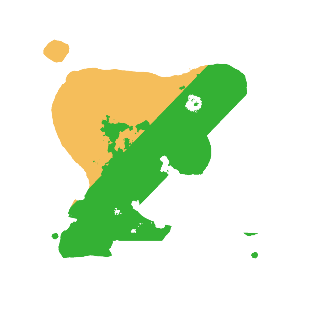 Biome Rust Map: Procedural Map, Size: 2000, Seed: 8192