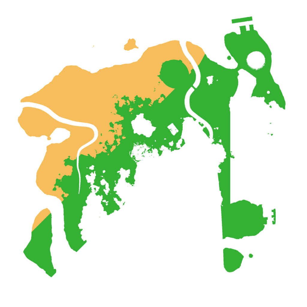 Biome Rust Map: Procedural Map, Size: 3000, Seed: 28581