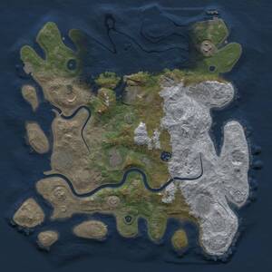Thumbnail Rust Map: Procedural Map, Size: 3850, Seed: 710000, 15 Monuments