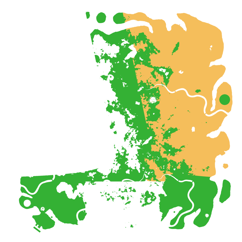 Biome Rust Map: Procedural Map, Size: 6000, Seed: 451583670