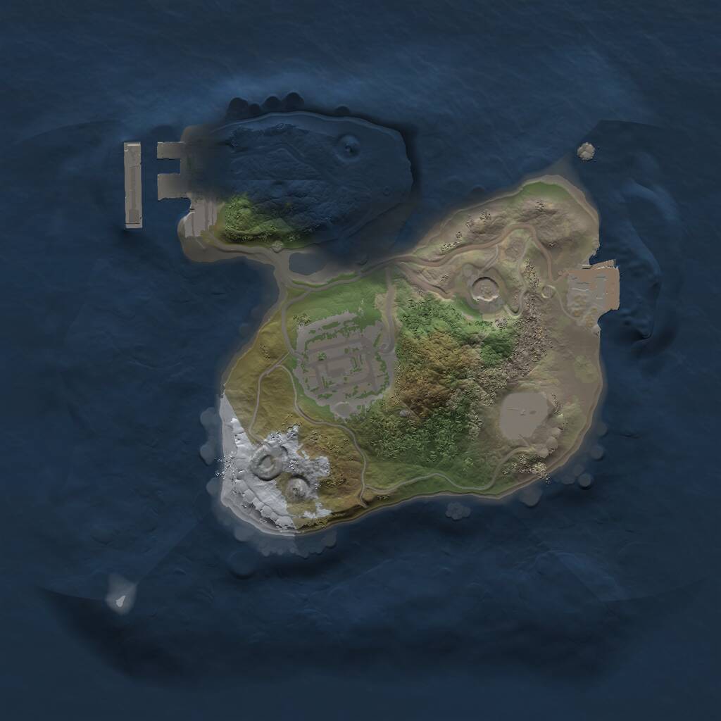 Rust Map: Procedural Map, Size: 1700, Seed: 1317879419, 4 Monuments