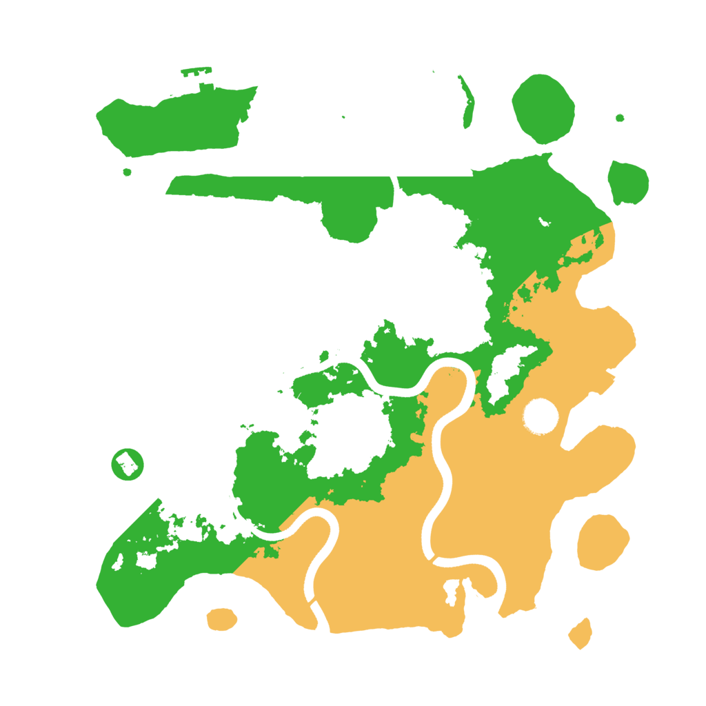 Biome Rust Map: Procedural Map, Size: 3500, Seed: 107765
