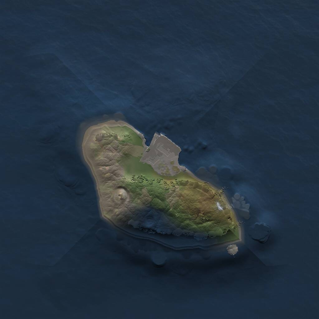 Rust Map: Procedural Map, Size: 1200, Seed: 481622380, 1 Monuments