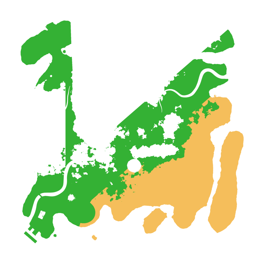 Biome Rust Map: Procedural Map, Size: 3500, Seed: 529300