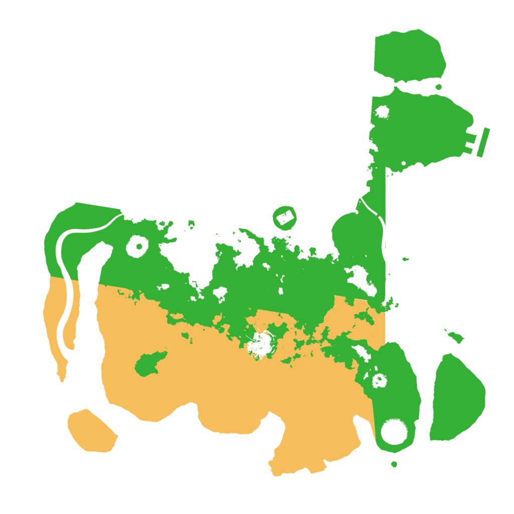 Biome Rust Map: Procedural Map, Size: 3500, Seed: 12623653