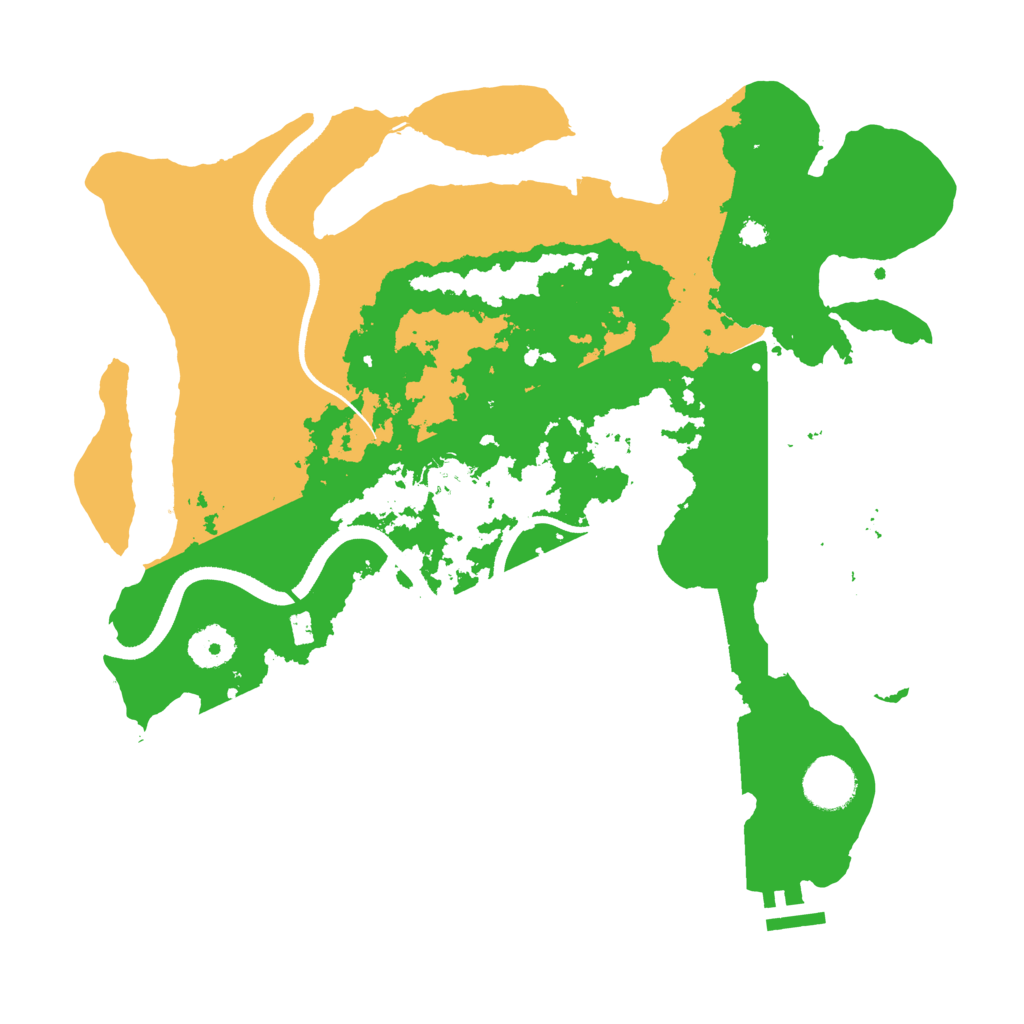 Biome Rust Map: Procedural Map, Size: 3500, Seed: 1317106597