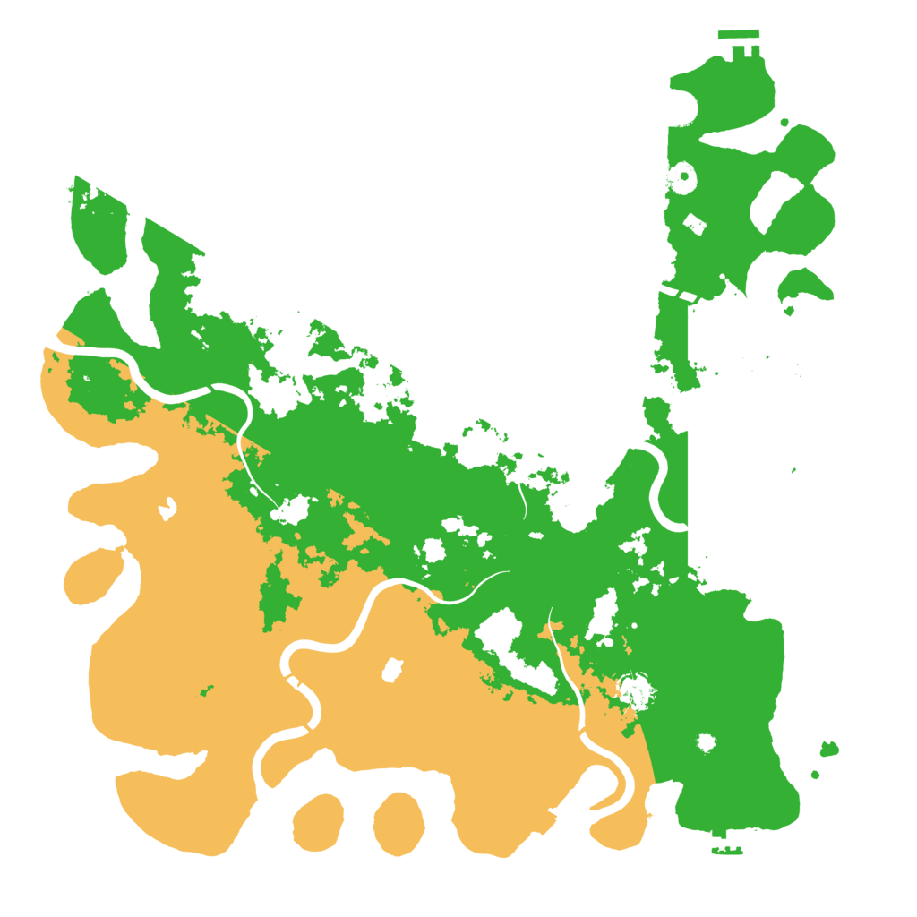 Biome Rust Map: Procedural Map, Size: 4500, Seed: 993697747