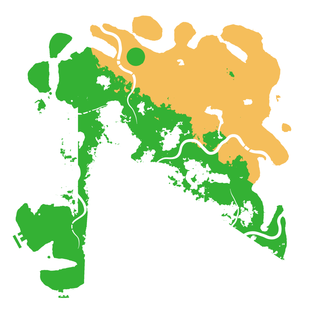 Biome Rust Map: Procedural Map, Size: 4500, Seed: 1233314