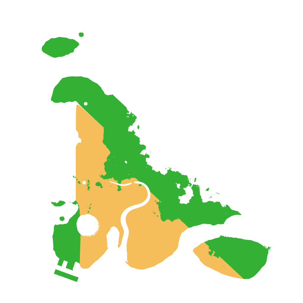 Biome Rust Map: Procedural Map, Size: 2500, Seed: 3250