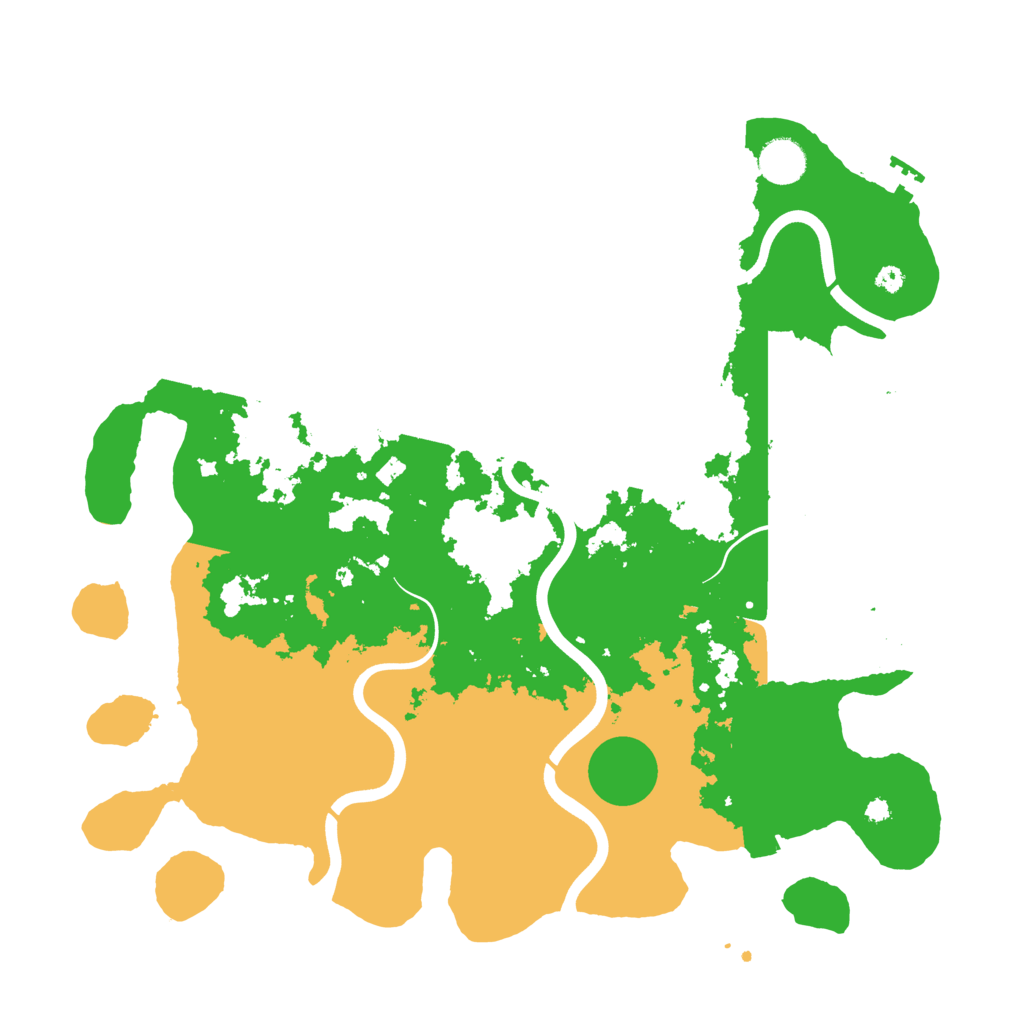 Biome Rust Map: Procedural Map, Size: 3900, Seed: 18164