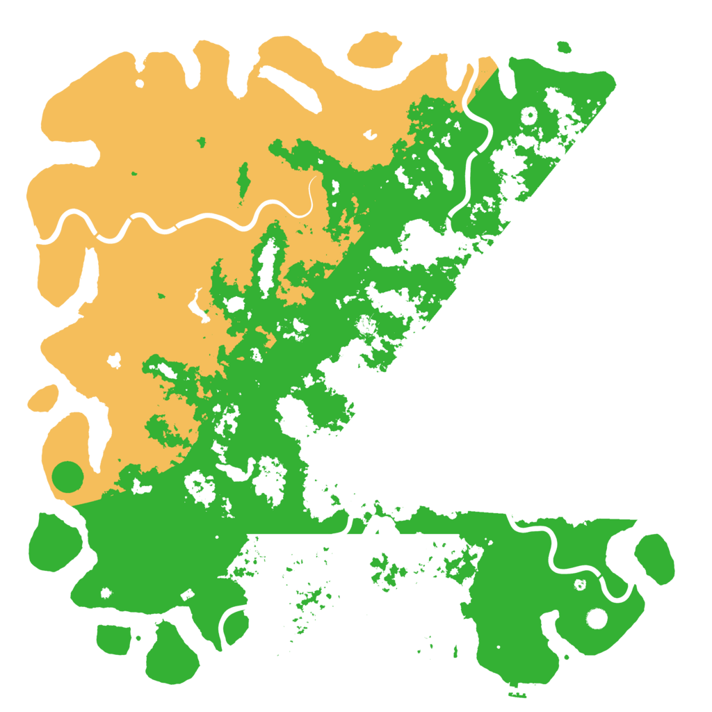 Biome Rust Map: Procedural Map, Size: 6000, Seed: 5618766