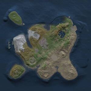 Thumbnail Rust Map: Procedural Map, Size: 2001, Seed: 1234567, 6 Monuments