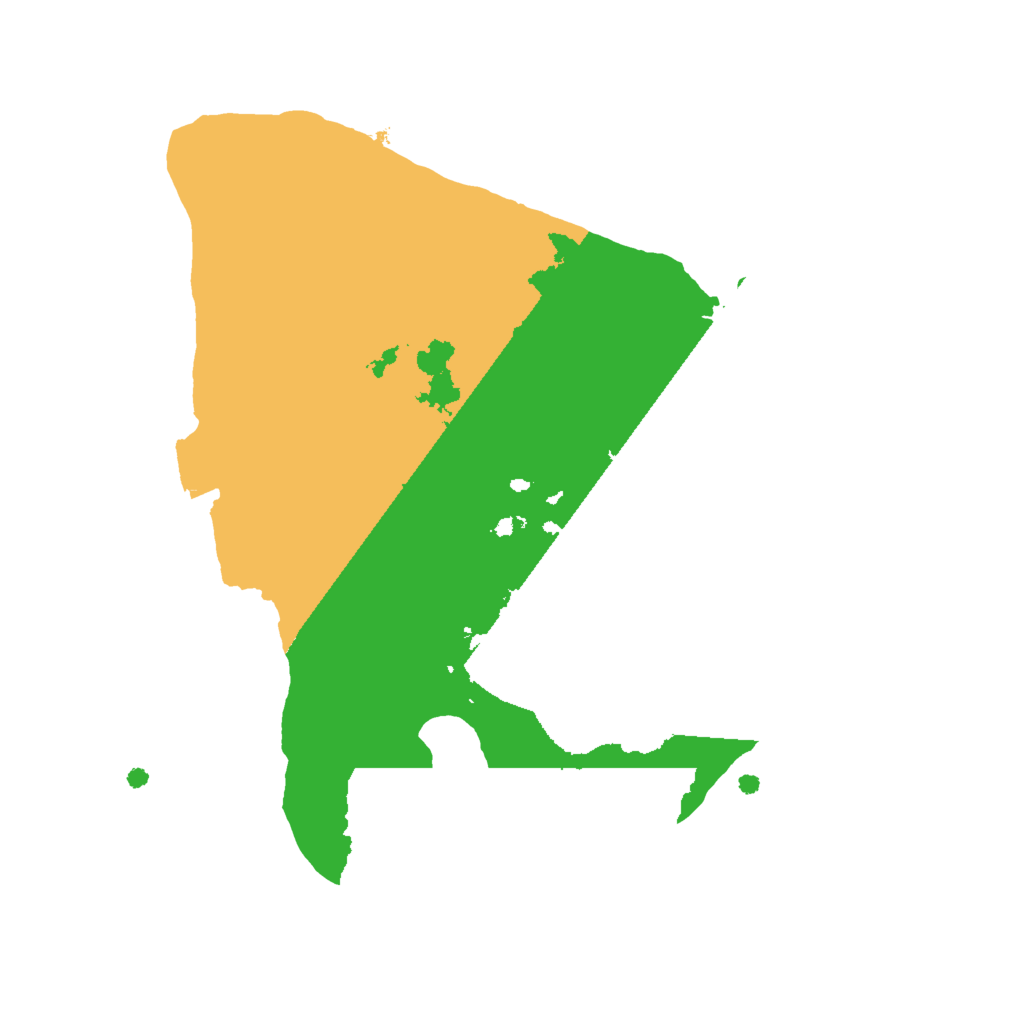 Biome Rust Map: Procedural Map, Size: 2000, Seed: 965763