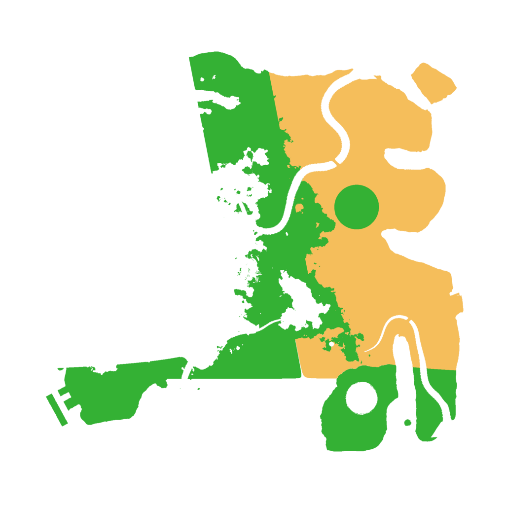 Biome Rust Map: Procedural Map, Size: 3000, Seed: 711741941