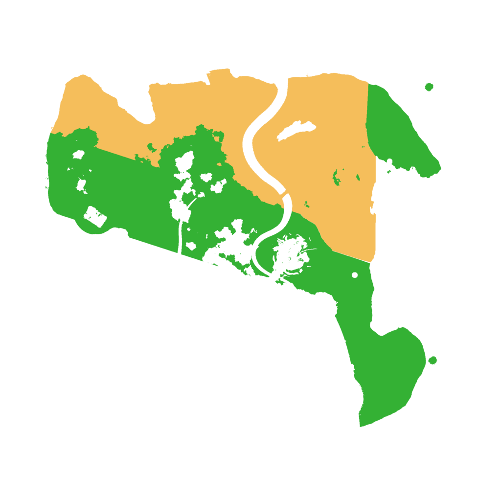 Biome Rust Map: Procedural Map, Size: 2500, Seed: 543232184