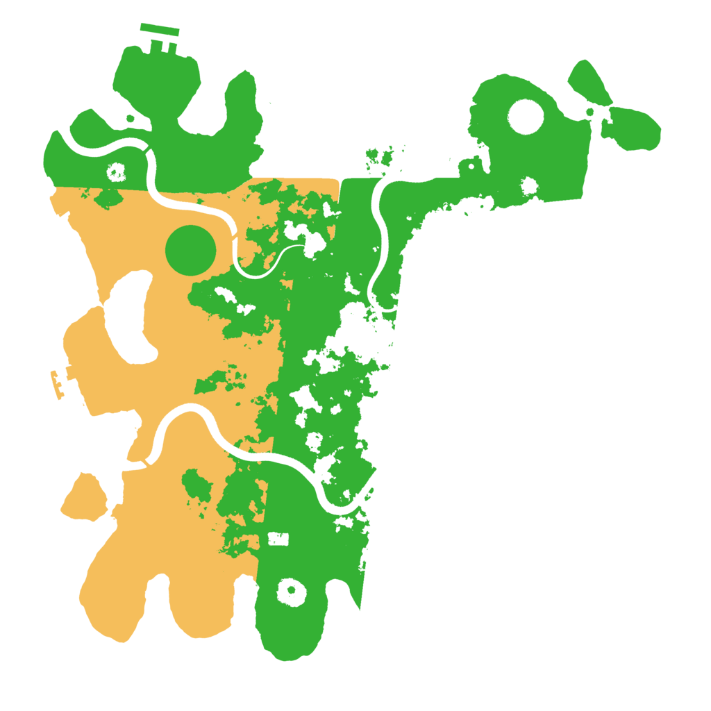 Biome Rust Map: Procedural Map, Size: 3700, Seed: 684278107