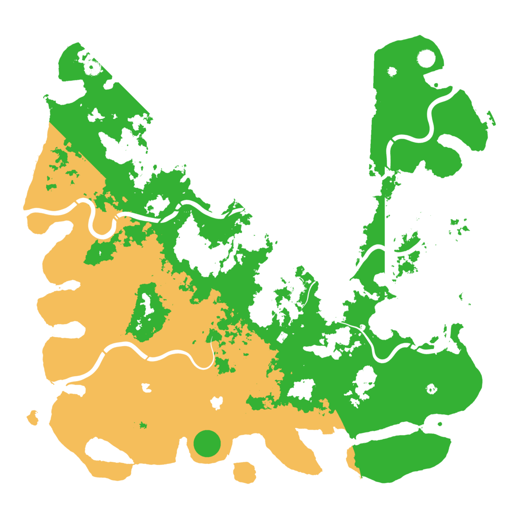 Biome Rust Map: Procedural Map, Size: 5000, Seed: 735454626