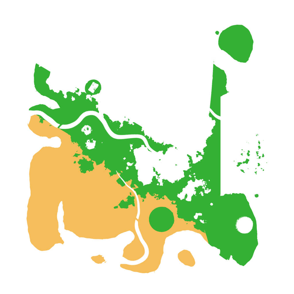 Biome Rust Map: Procedural Map, Size: 3100, Seed: 39536