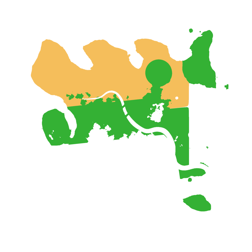 Biome Rust Map: Procedural Map, Size: 2500, Seed: 47239