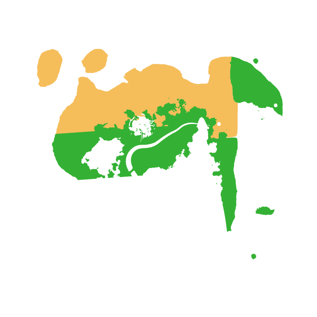 Biome Rust Map: Procedural Map, Size: 2500, Seed: 1761661409