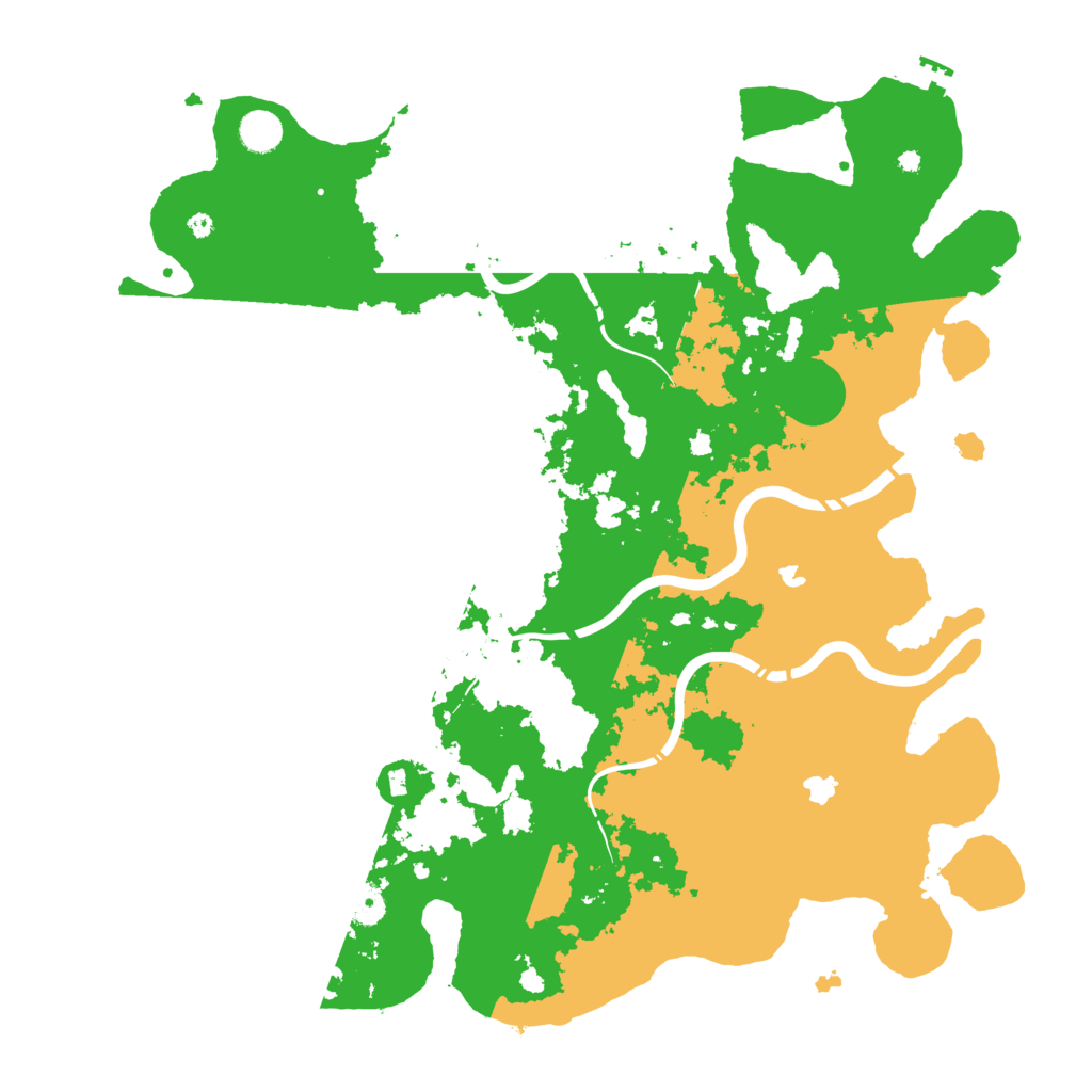 Biome Rust Map: Procedural Map, Size: 4500, Seed: 25158