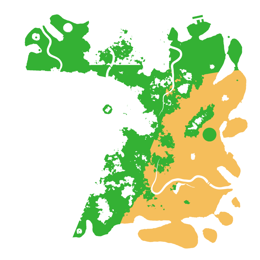Biome Rust Map: Procedural Map, Size: 5000, Seed: 402105052