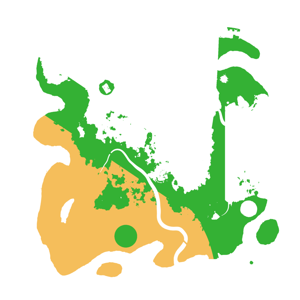 Biome Rust Map: Procedural Map, Size: 3500, Seed: 730806954