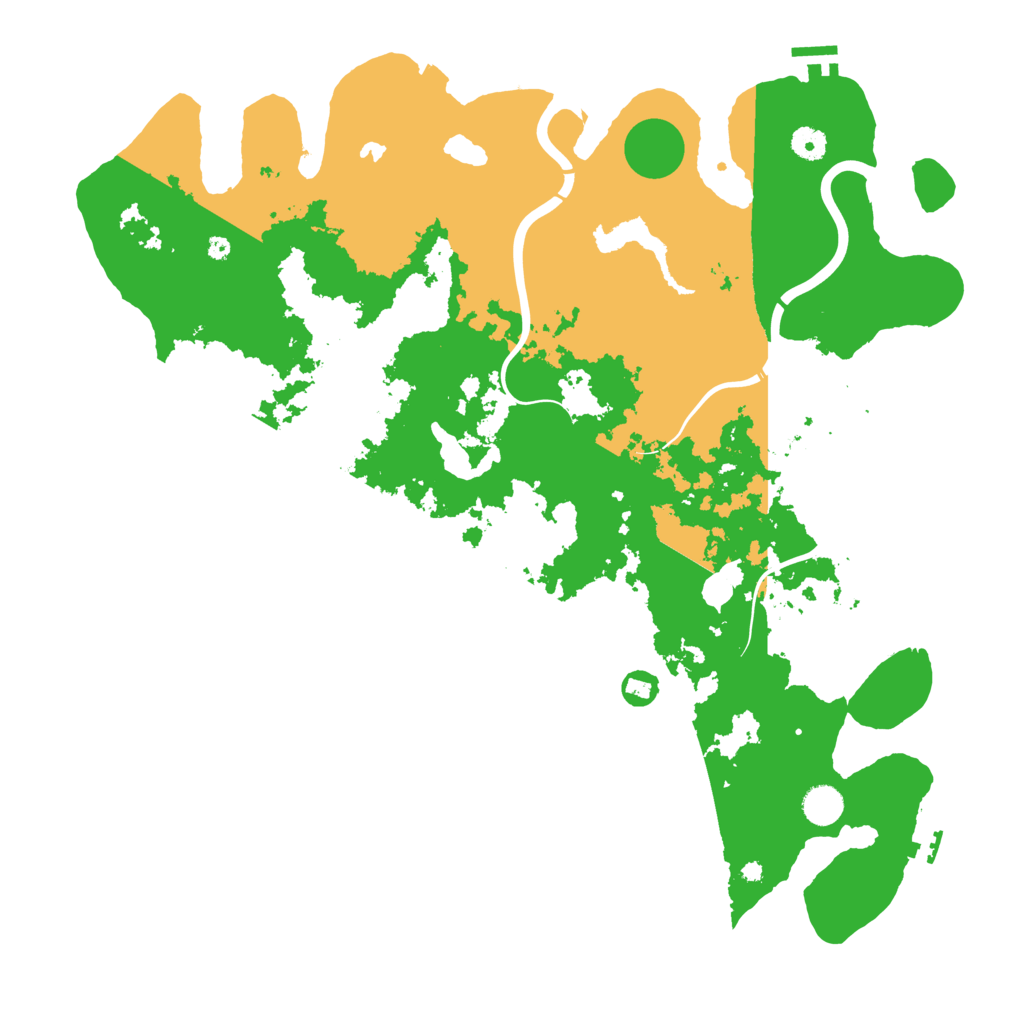 Biome Rust Map: Procedural Map, Size: 4500, Seed: 611795054