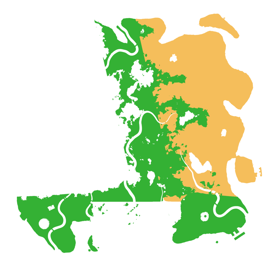 Biome Rust Map: Procedural Map, Size: 4500, Seed: 1731448216