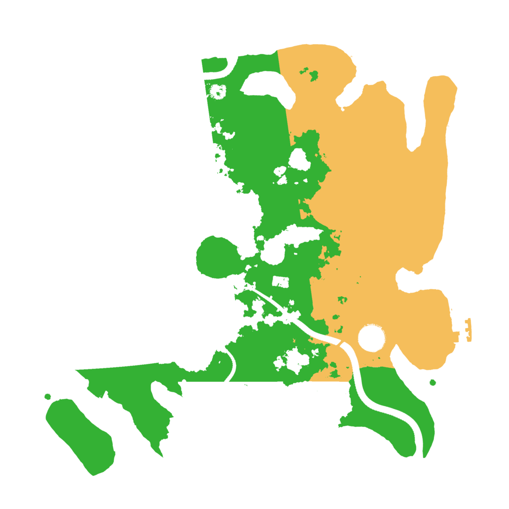 Biome Rust Map: Procedural Map, Size: 3300, Seed: 2012954753