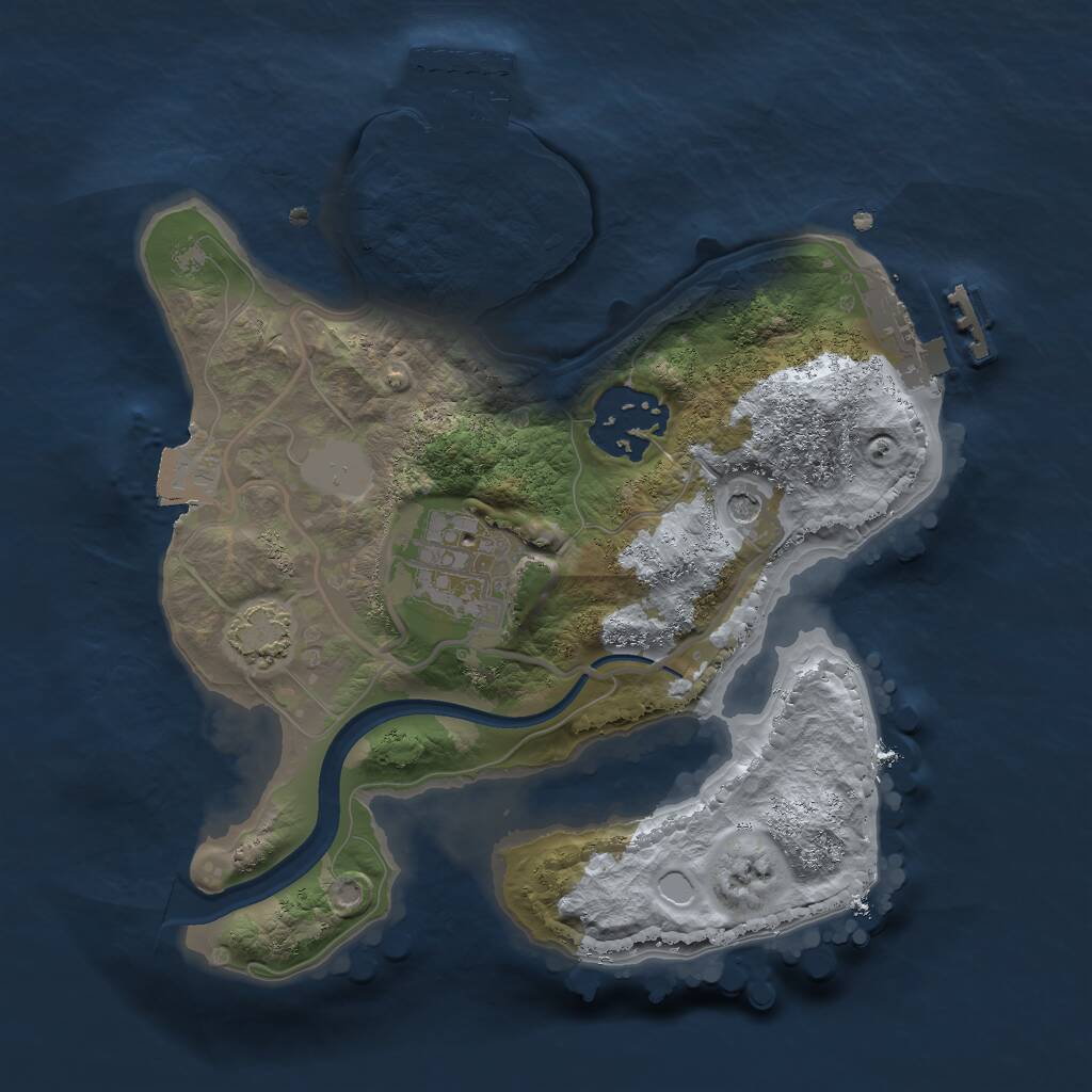 Rust Map: Procedural Map, Size: 2200, Seed: 10, 7 Monuments