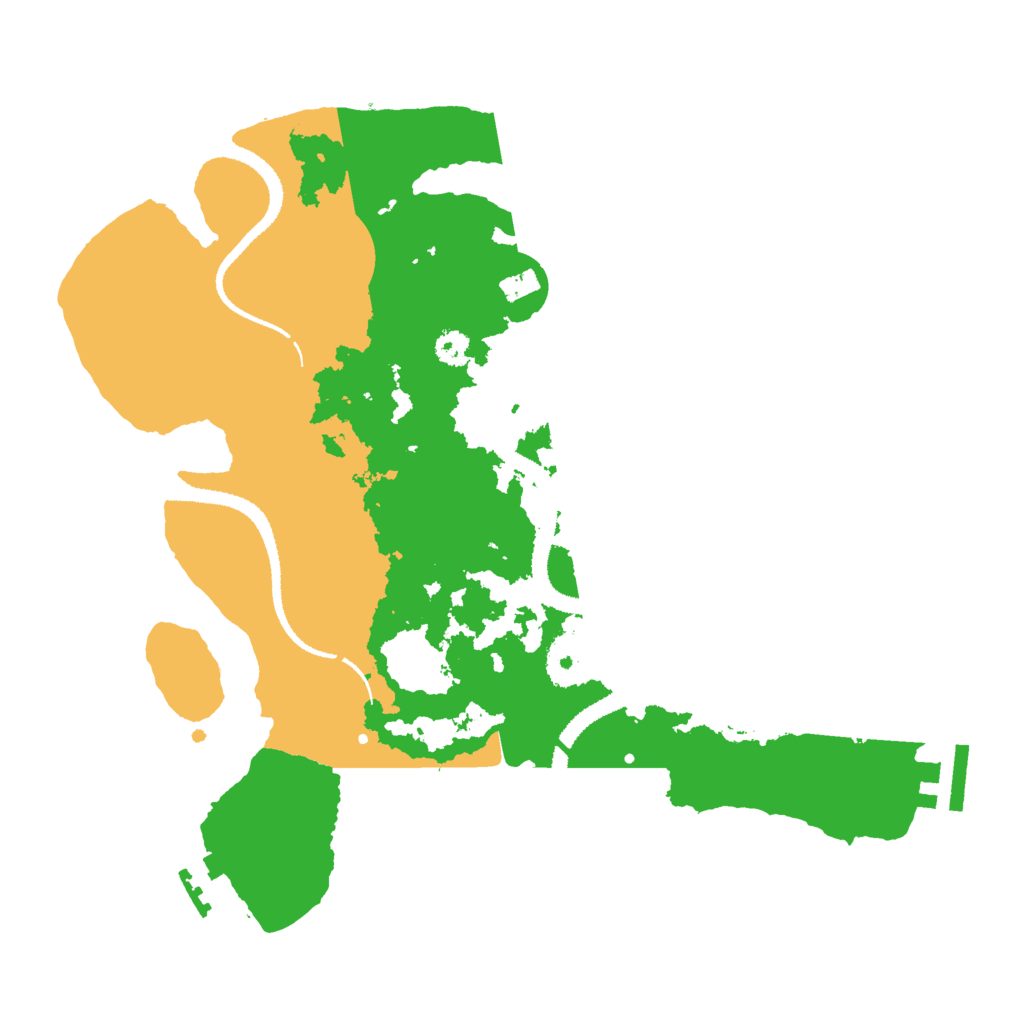 Biome Rust Map: Procedural Map, Size: 3000, Seed: 6579543